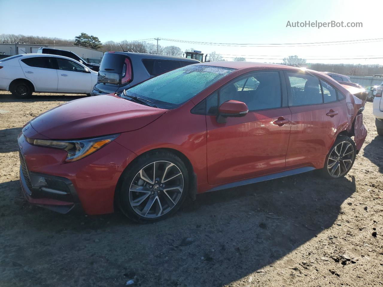 2020 Toyota Corolla Se Red vin: 5YFS4RCE1LP029204