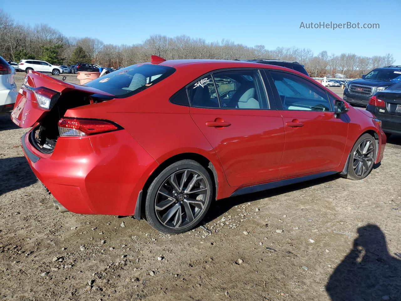 2020 Toyota Corolla Se Red vin: 5YFS4RCE1LP029204