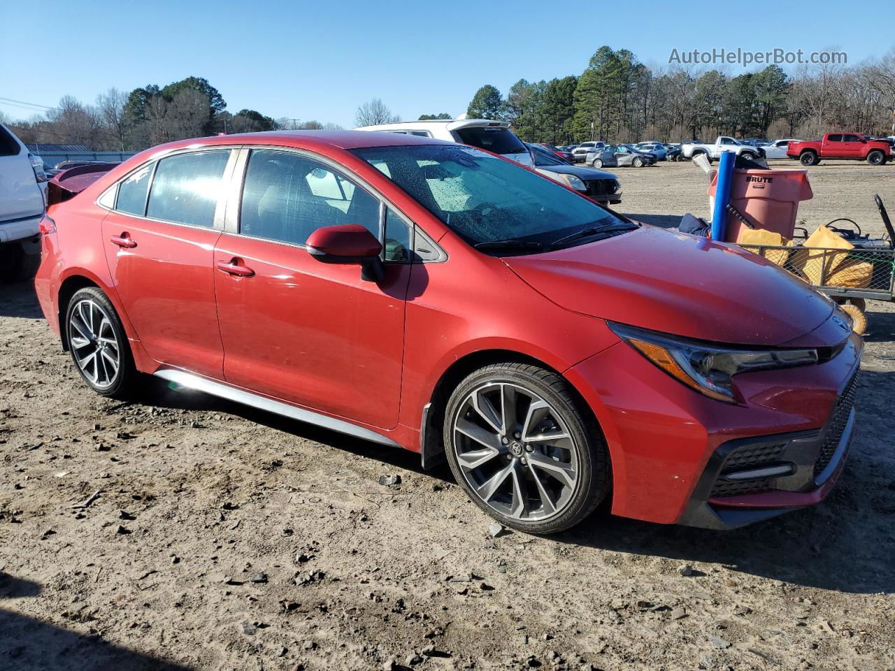 2020 Toyota Corolla Se Red vin: 5YFS4RCE1LP029204