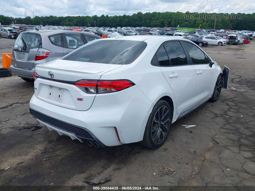 2020 Toyota Corolla Se White vin: 5YFS4RCE1LP041885