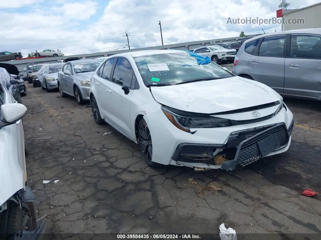 2020 Toyota Corolla Se White vin: 5YFS4RCE1LP041885