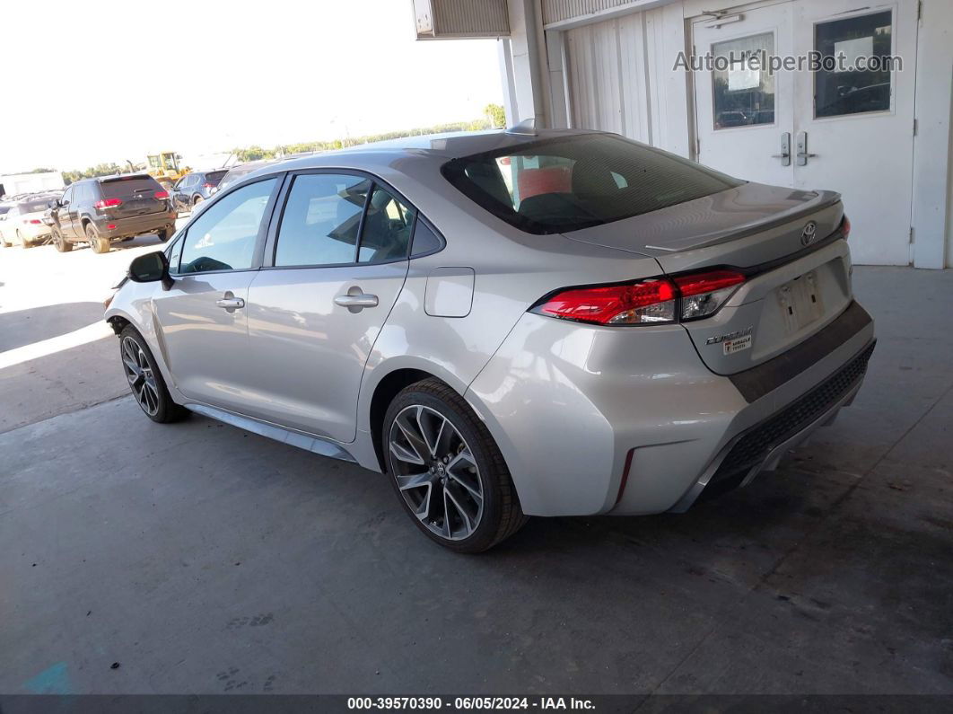 2020 Toyota Corolla Se Silver vin: 5YFS4RCE1LP045371