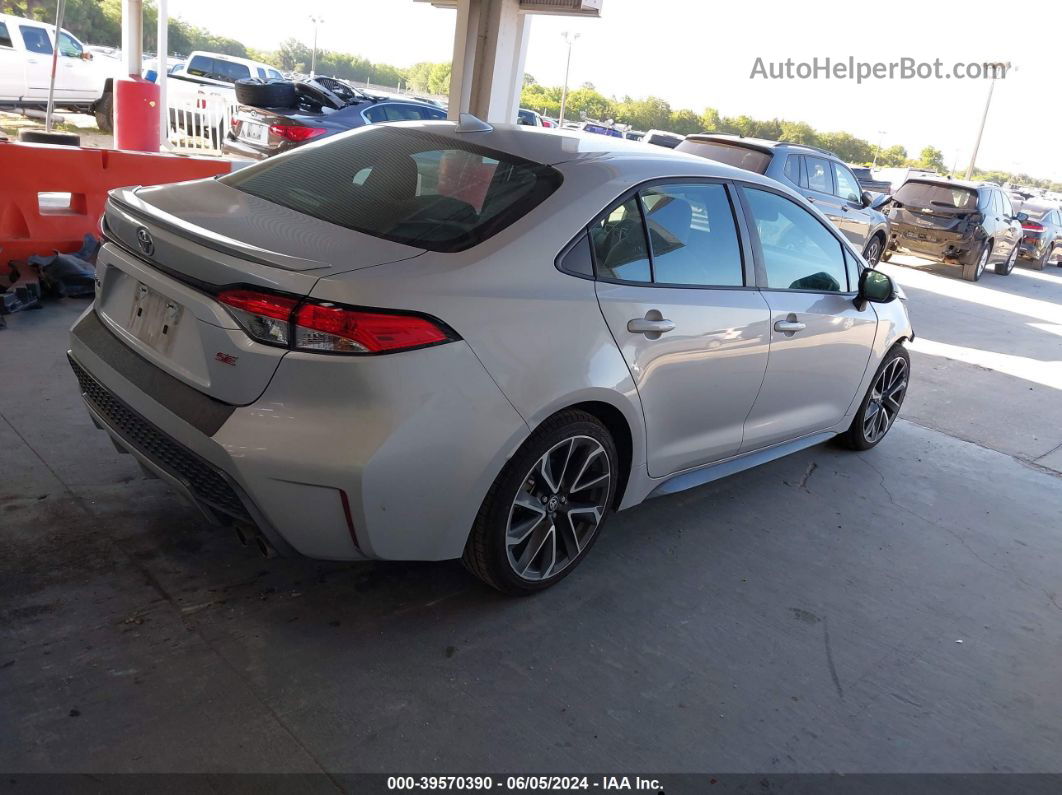 2020 Toyota Corolla Se Silver vin: 5YFS4RCE1LP045371