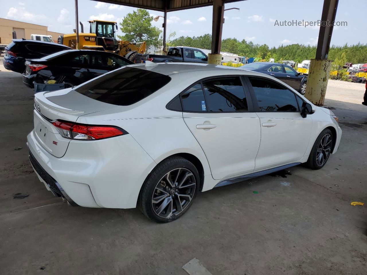 2020 Toyota Corolla Se Белый vin: 5YFS4RCE2LP034427