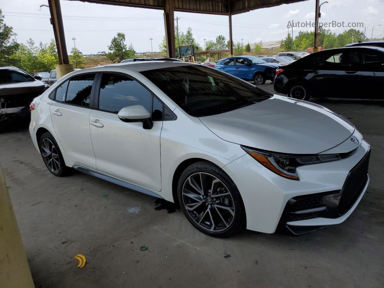 2020 Toyota Corolla Se White vin: 5YFS4RCE2LP034427