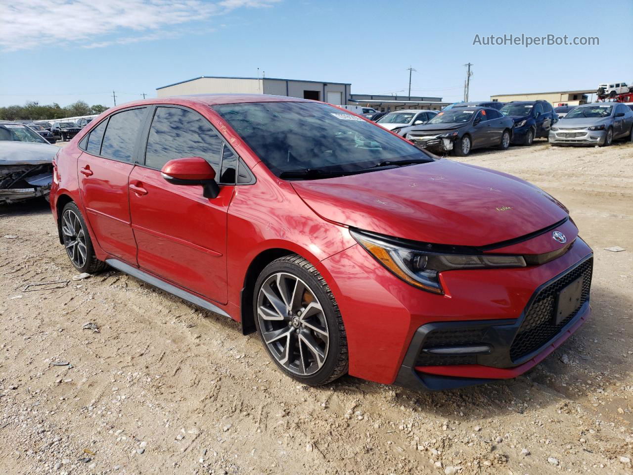 2020 Toyota Corolla Se Red vin: 5YFS4RCE3LP023873