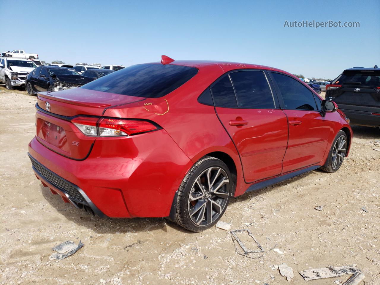 2020 Toyota Corolla Se Red vin: 5YFS4RCE3LP023873