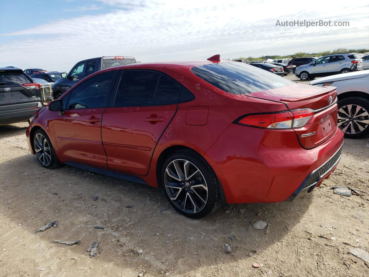 2020 Toyota Corolla Se Red vin: 5YFS4RCE3LP023873