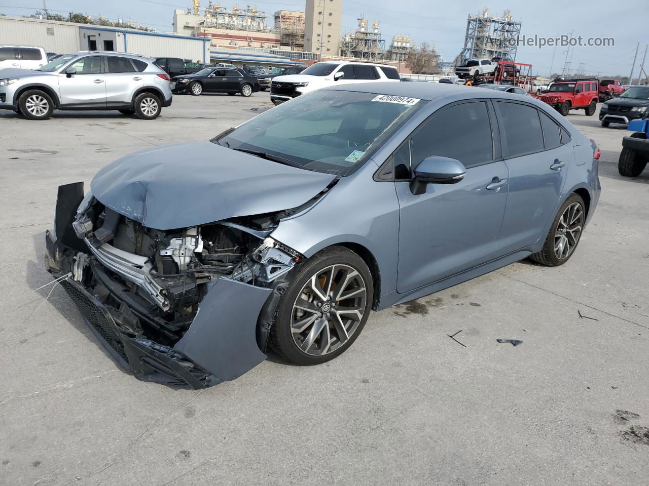 2020 Toyota Corolla Se Blue vin: 5YFS4RCE3LP024019