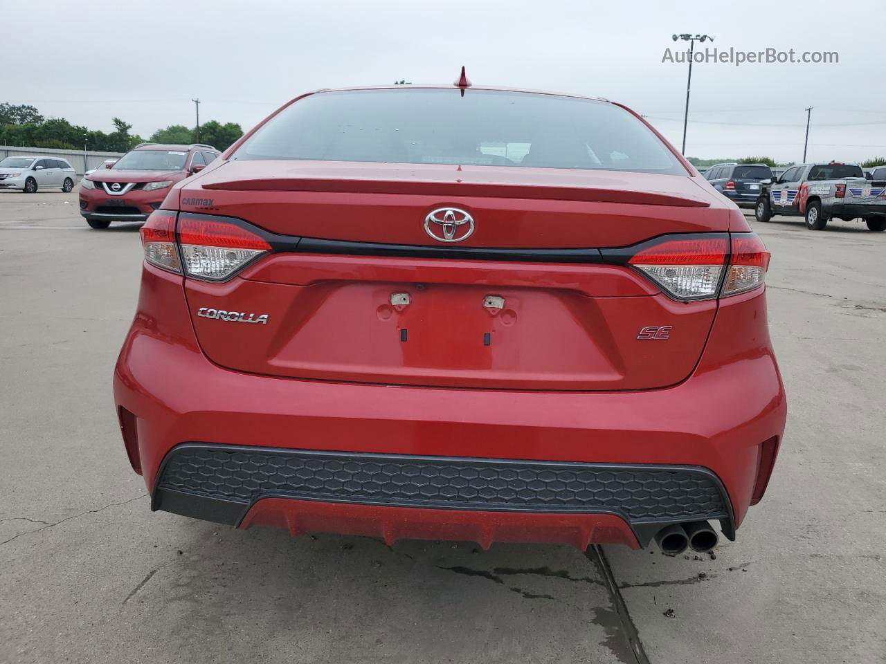 2020 Toyota Corolla Se Red vin: 5YFS4RCE3LP056629