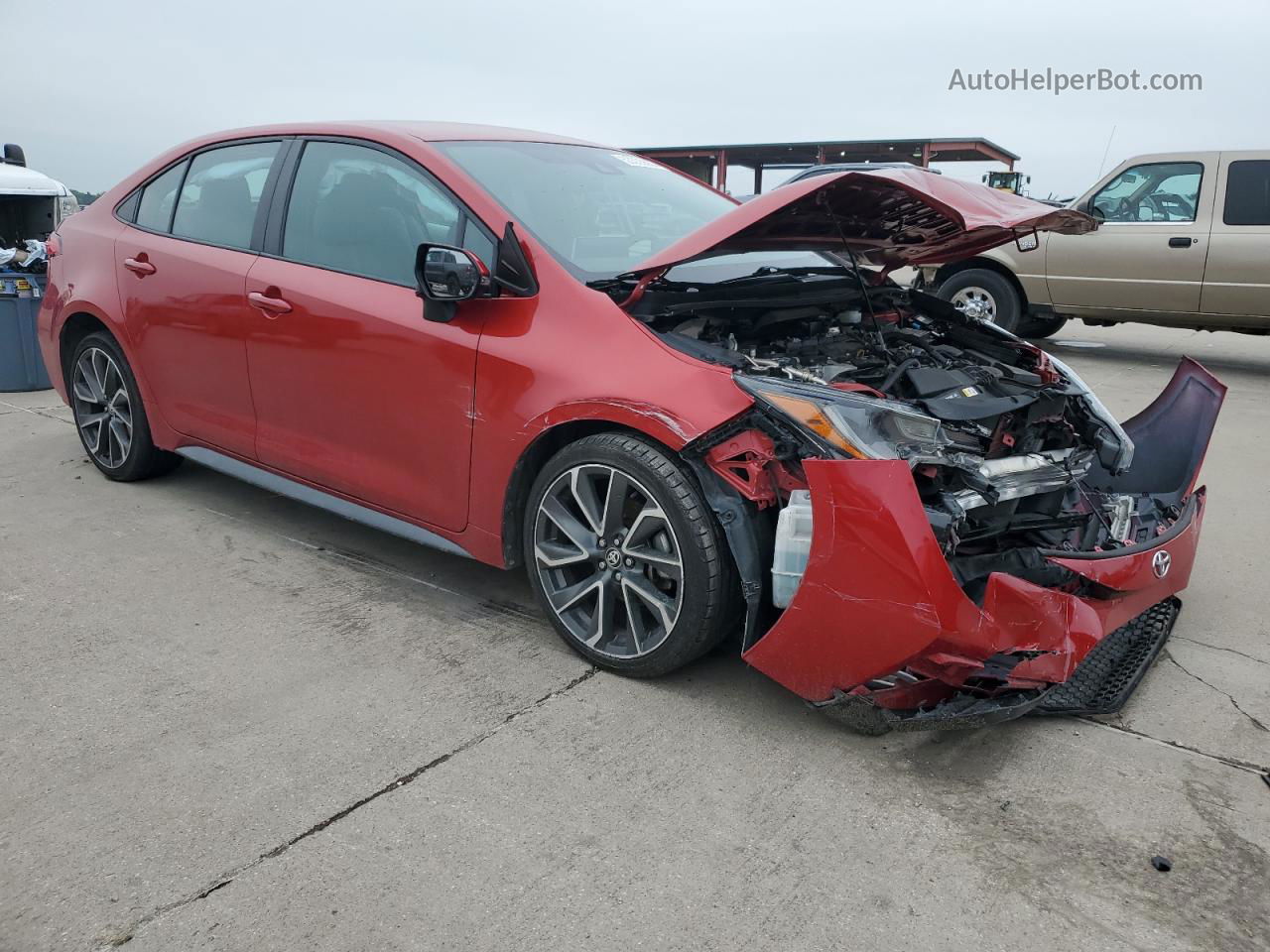 2020 Toyota Corolla Se Red vin: 5YFS4RCE3LP056629