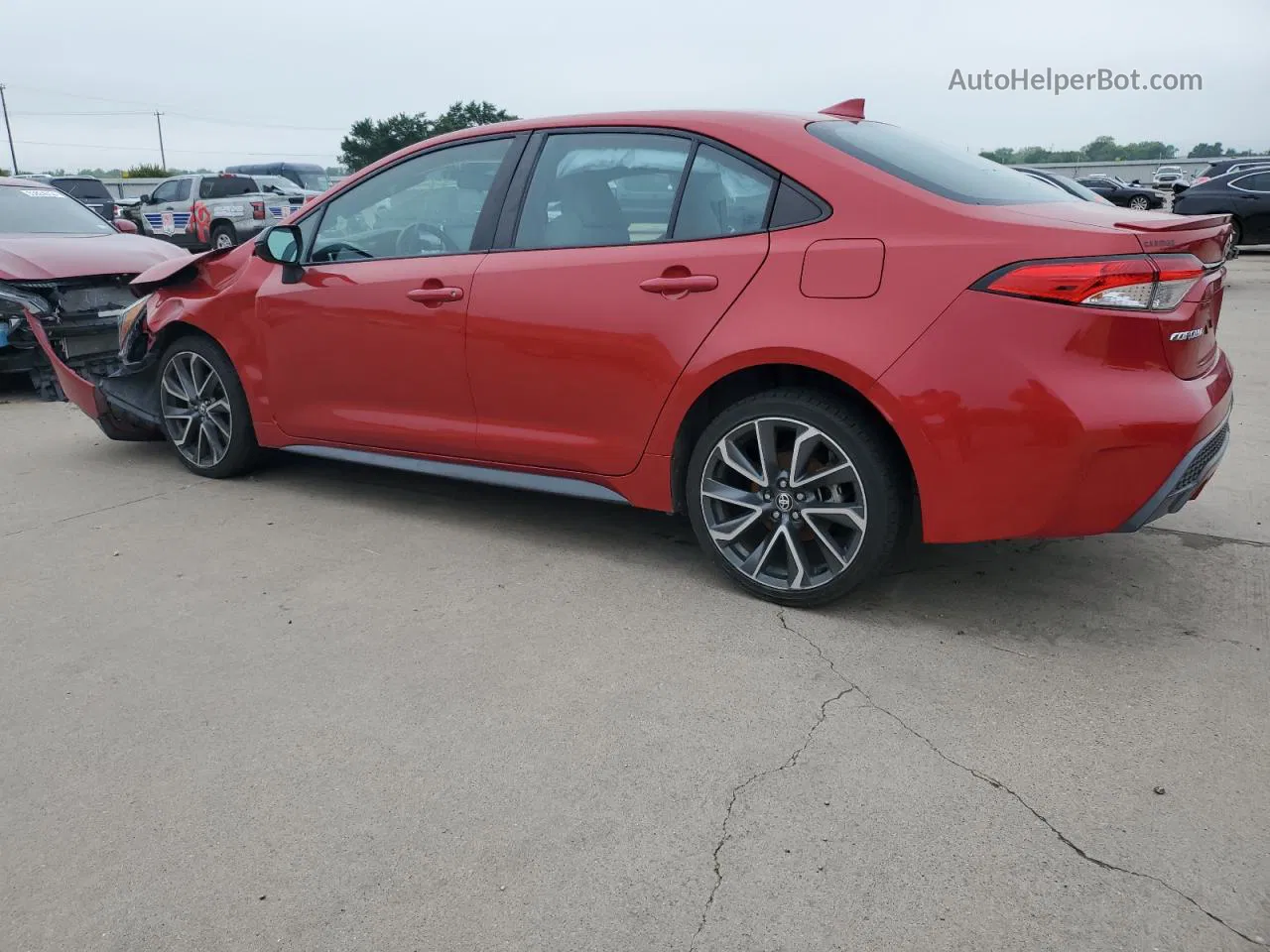 2020 Toyota Corolla Se Red vin: 5YFS4RCE3LP056629