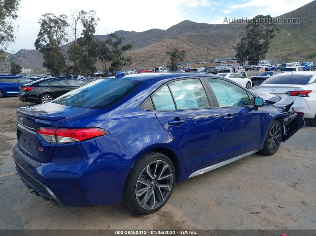 2020 Toyota Corolla Se Blue vin: 5YFS4RCE4LP029486