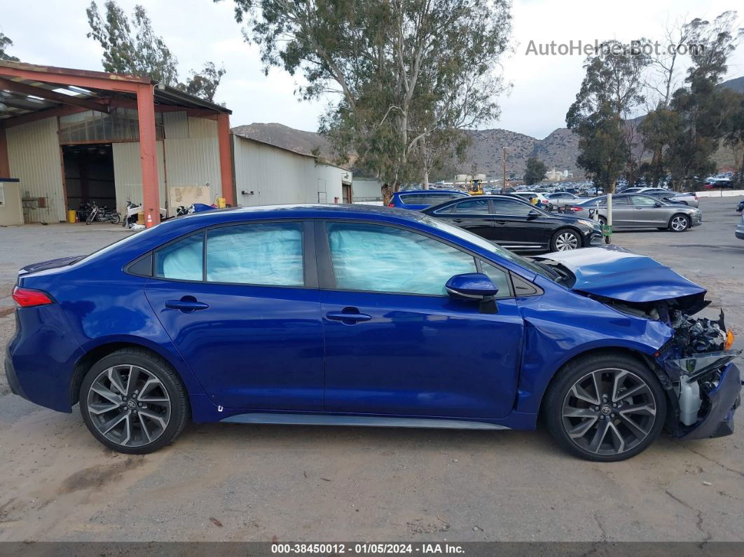 2020 Toyota Corolla Se Blue vin: 5YFS4RCE4LP029486