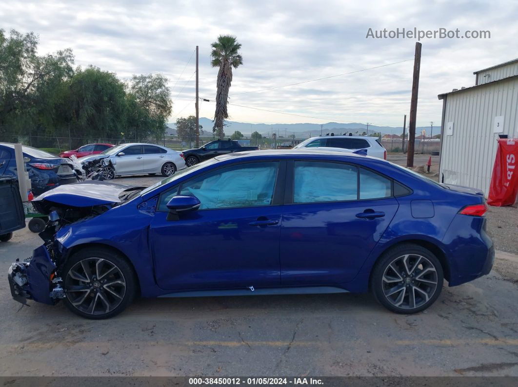 2020 Toyota Corolla Se Blue vin: 5YFS4RCE4LP029486