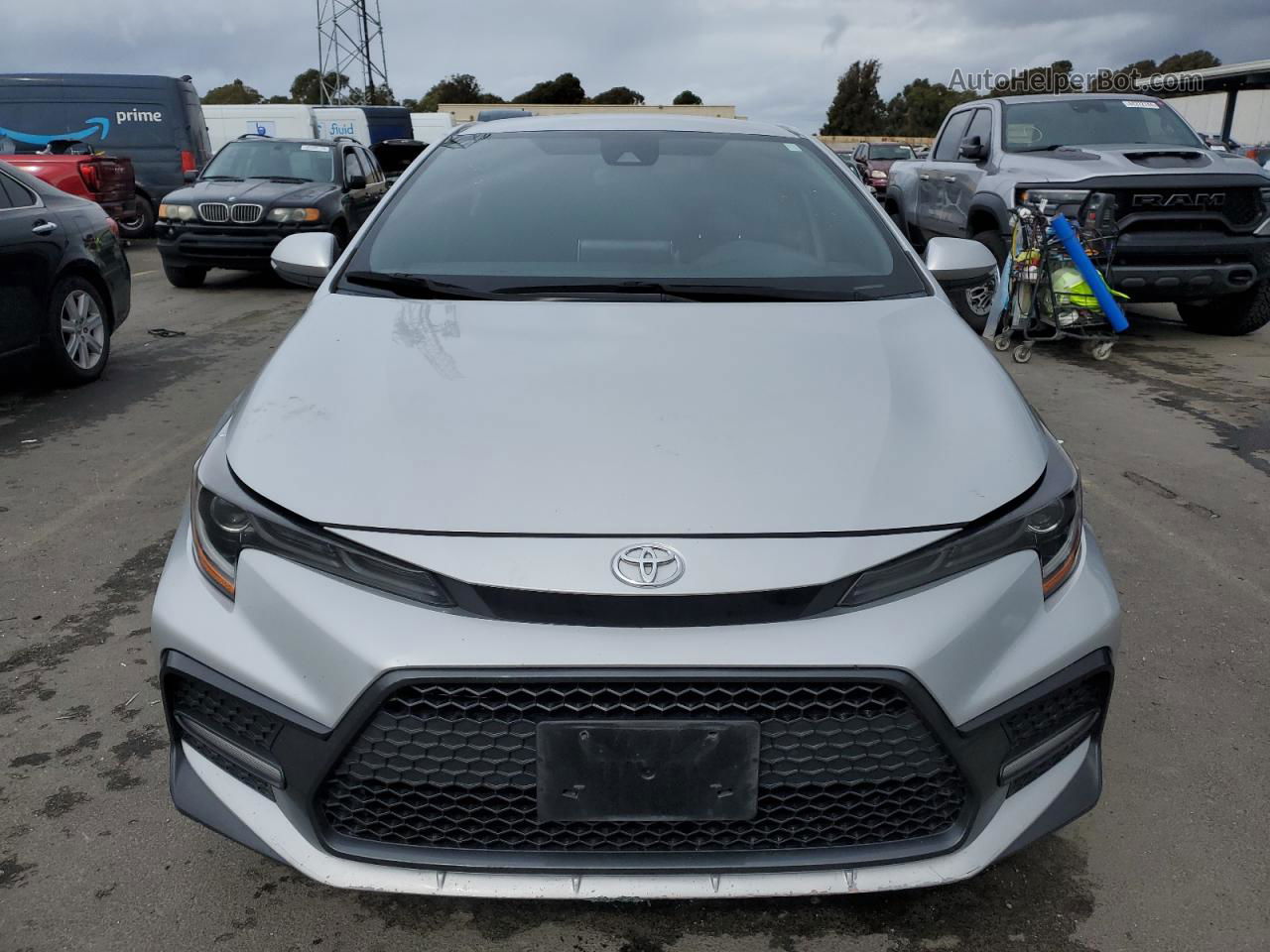 2020 Toyota Corolla Se Silver vin: 5YFS4RCE4LP032758