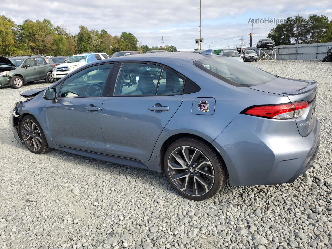 2020 Toyota Corolla Se Blue vin: 5YFS4RCE4LP050208