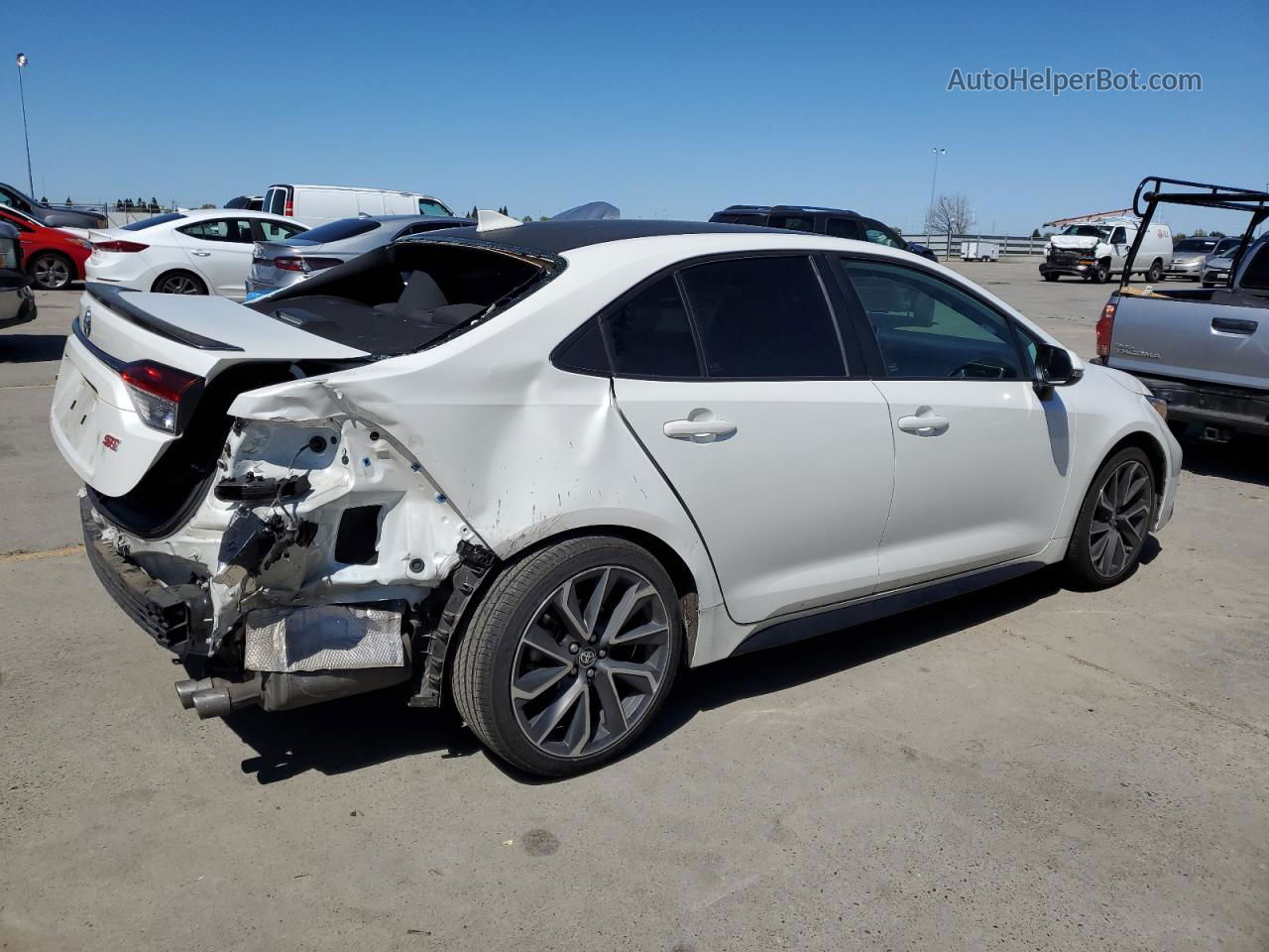 2020 Toyota Corolla Se White vin: 5YFS4RCE5LP024619