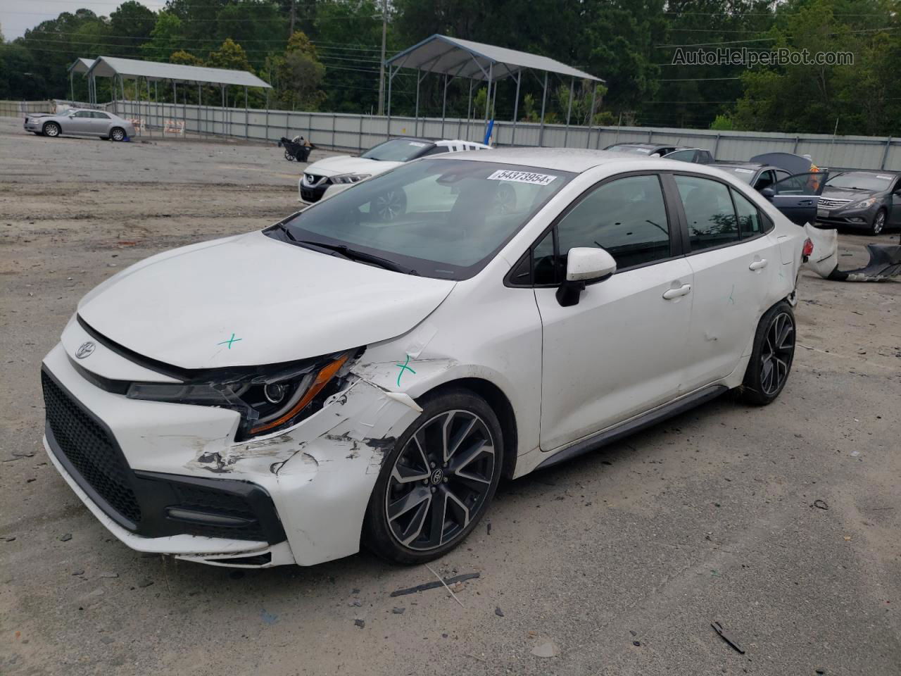 2020 Toyota Corolla Se White vin: 5YFS4RCE5LP032252