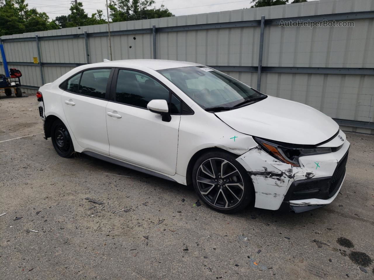 2020 Toyota Corolla Se White vin: 5YFS4RCE5LP032252