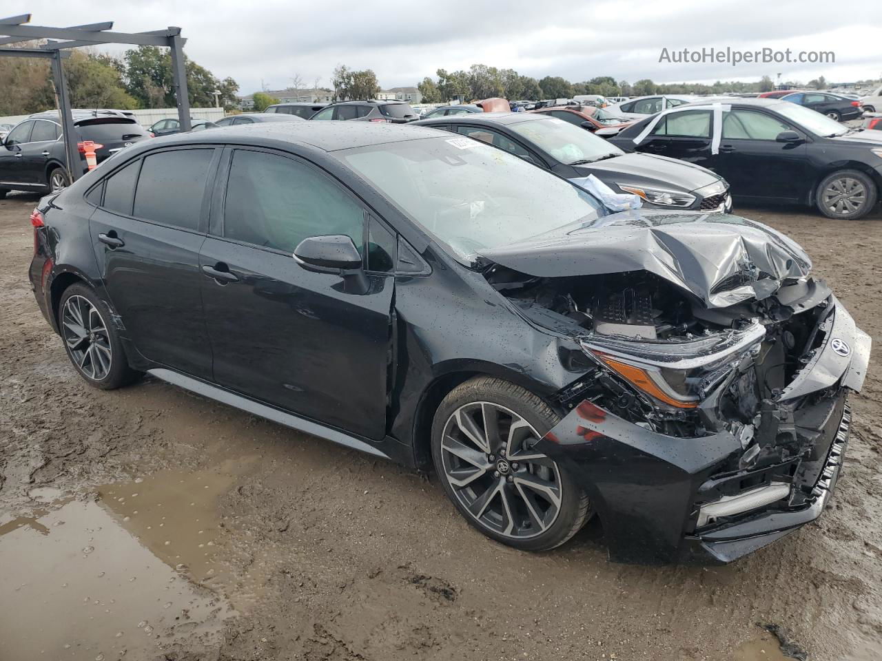 2020 Toyota Corolla Se Black vin: 5YFS4RCE5LP045387