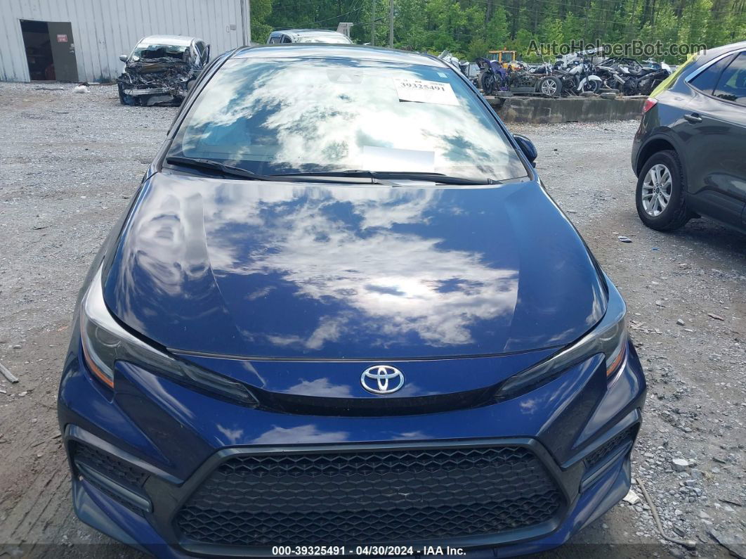 2020 Toyota Corolla Se Blue vin: 5YFS4RCE6LP033538