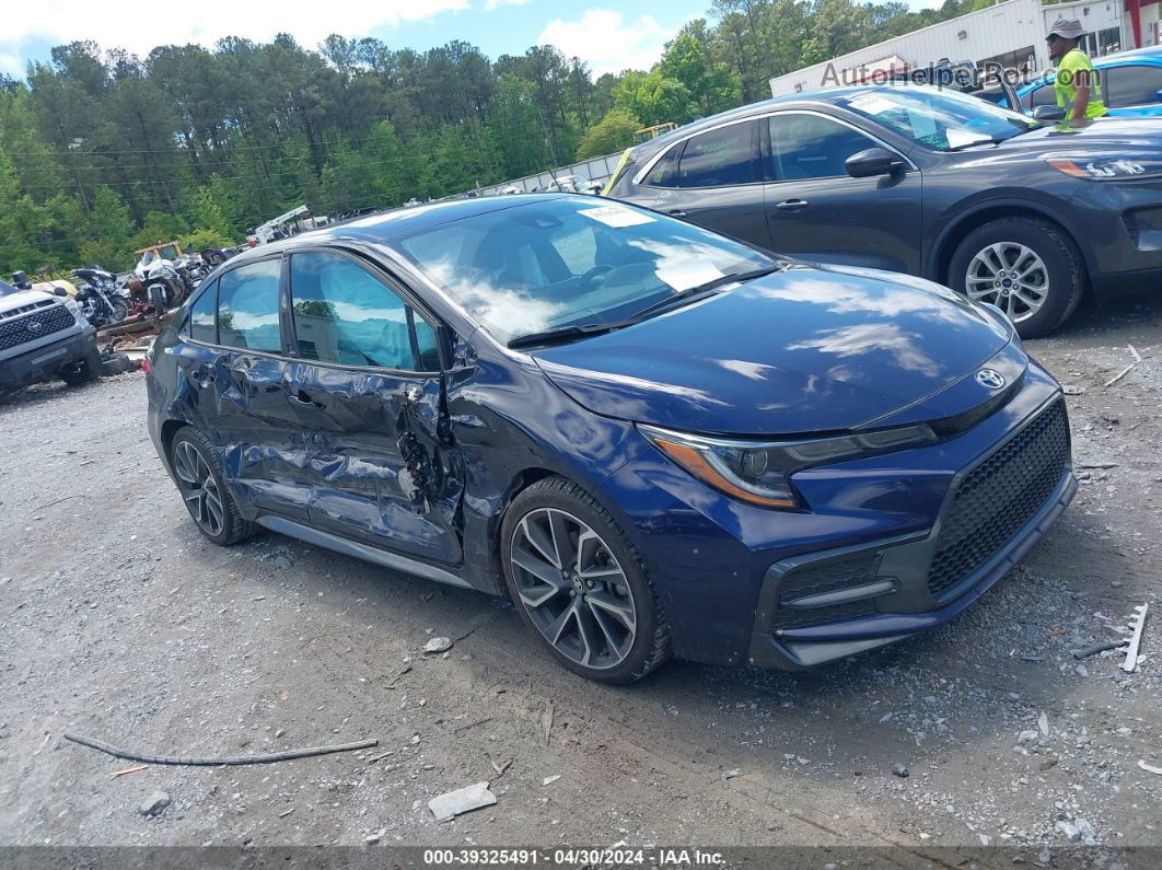 2020 Toyota Corolla Se Blue vin: 5YFS4RCE6LP033538