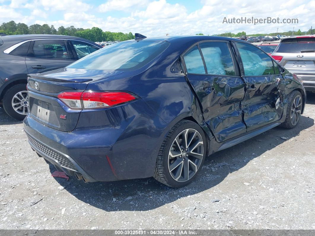 2020 Toyota Corolla Se Blue vin: 5YFS4RCE6LP033538