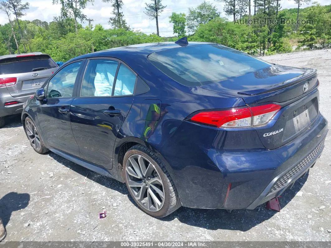 2020 Toyota Corolla Se Blue vin: 5YFS4RCE6LP033538