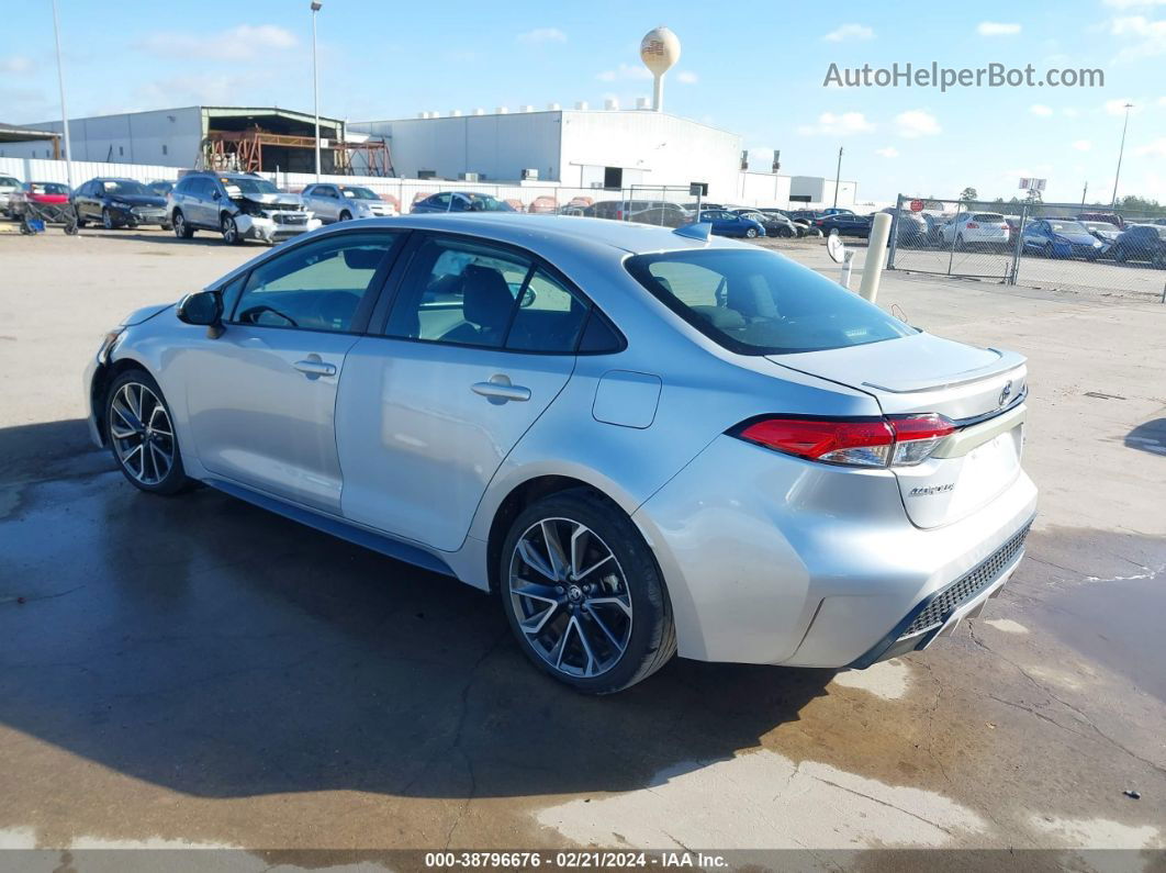 2020 Toyota Corolla Se Silver vin: 5YFS4RCE6LP036665