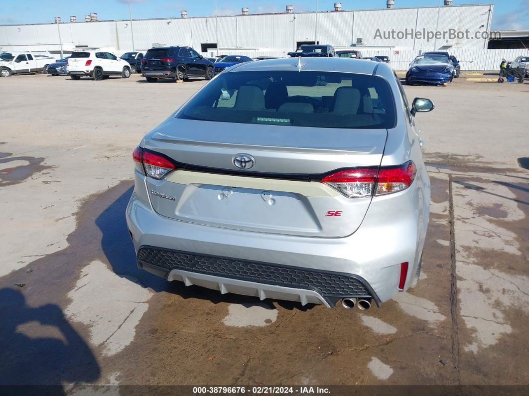 2020 Toyota Corolla Se Silver vin: 5YFS4RCE6LP036665