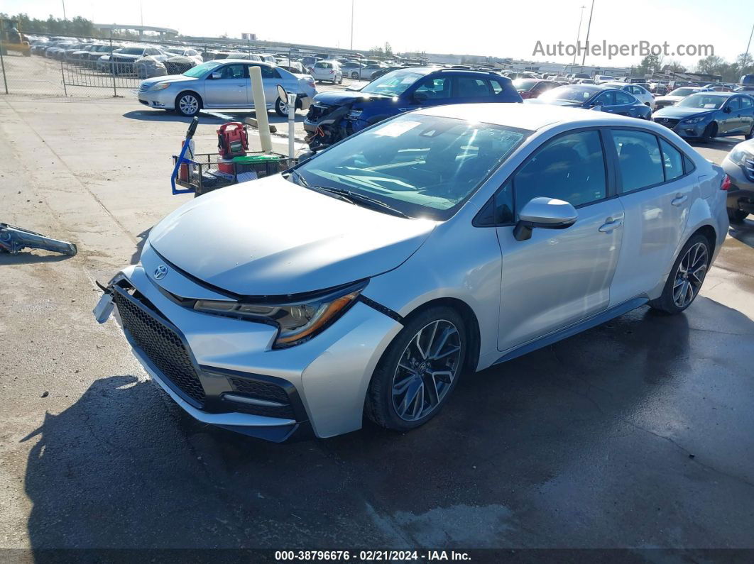 2020 Toyota Corolla Se Silver vin: 5YFS4RCE6LP036665