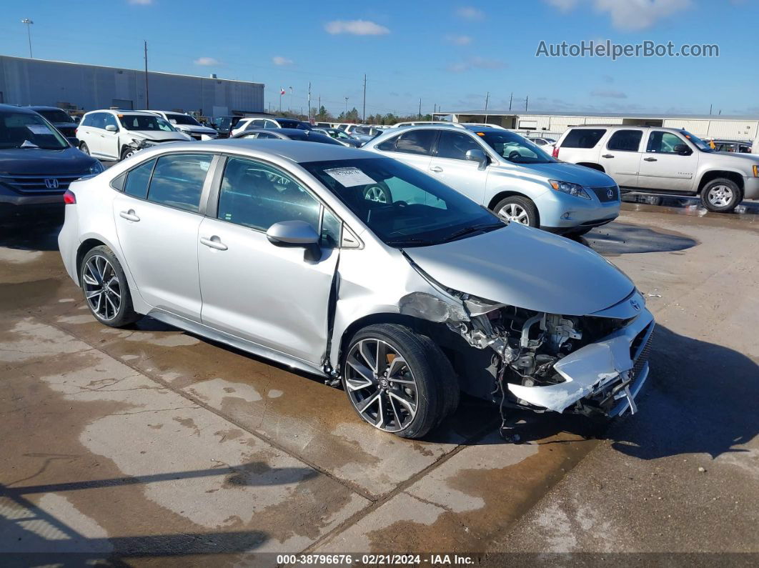 2020 Toyota Corolla Se Silver vin: 5YFS4RCE6LP036665