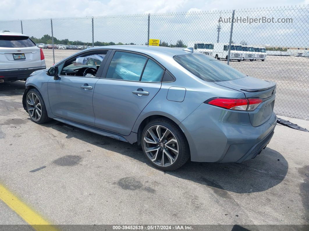 2020 Toyota Corolla Se Light Blue vin: 5YFS4RCE6LP041655