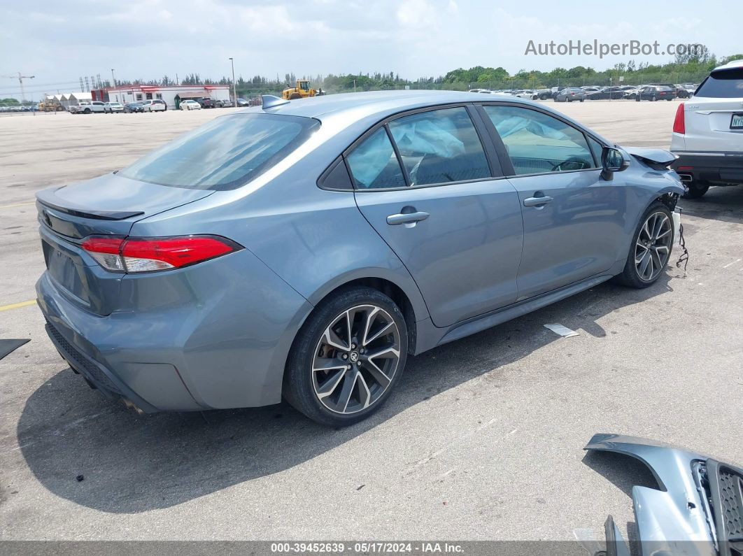 2020 Toyota Corolla Se Light Blue vin: 5YFS4RCE6LP041655