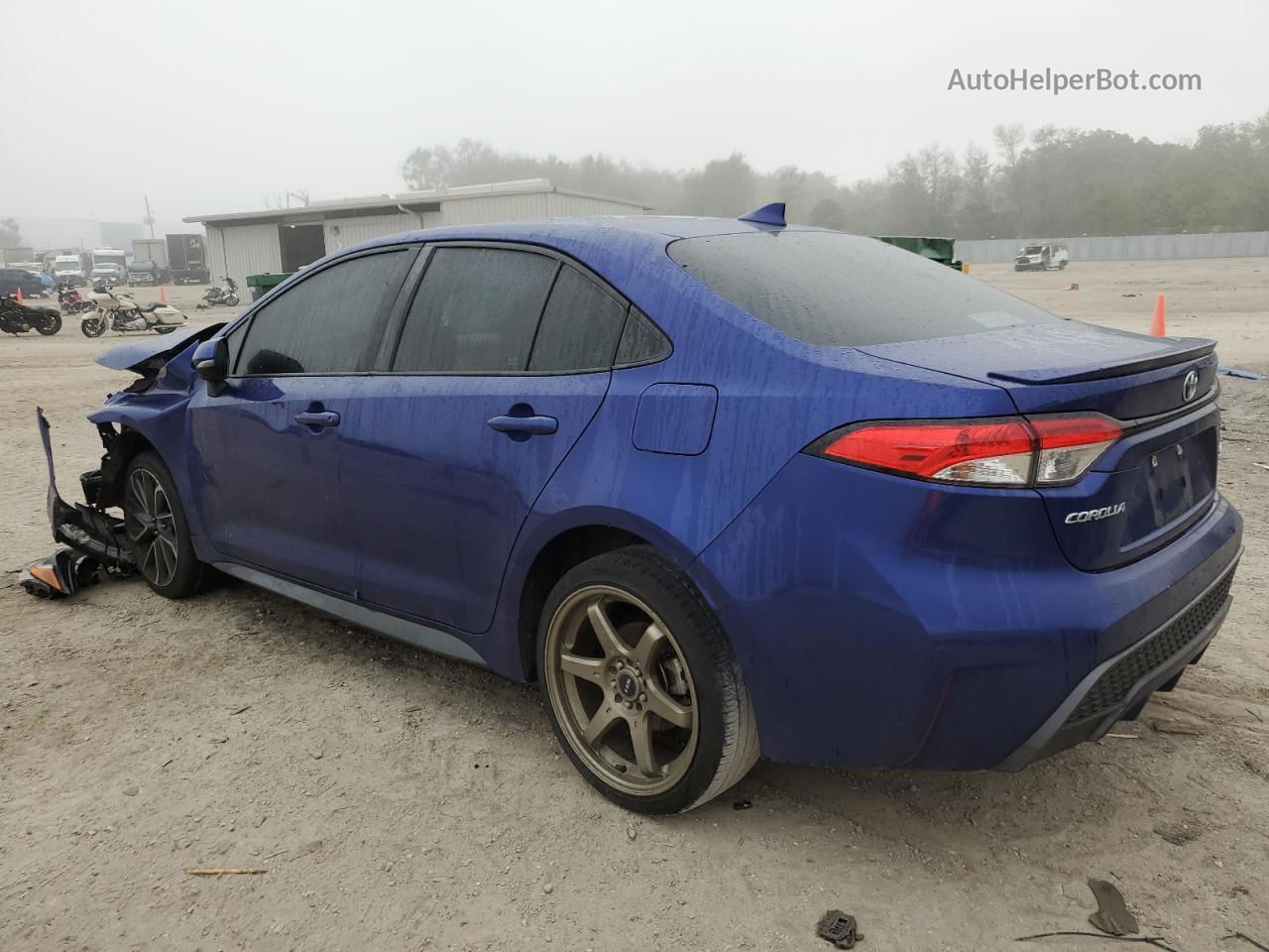 2020 Toyota Corolla Se Синий vin: 5YFS4RCE8LP012481