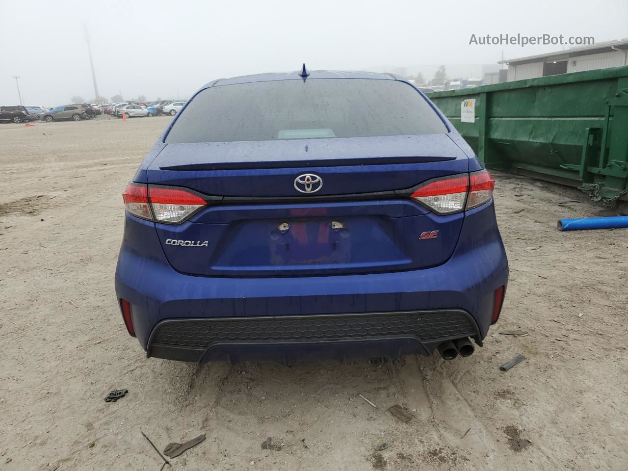 2020 Toyota Corolla Se Синий vin: 5YFS4RCE8LP012481