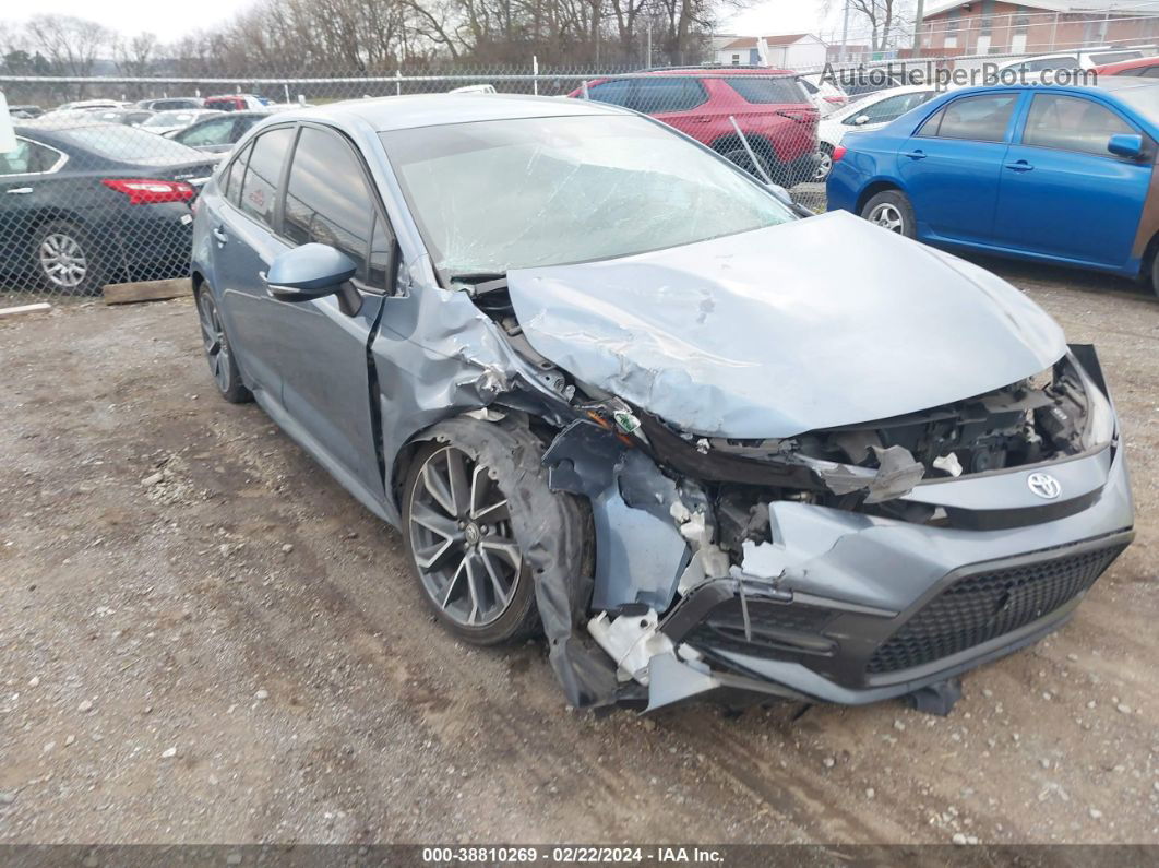 2020 Toyota Corolla Se Light Blue vin: 5YFS4RCE8LP048025