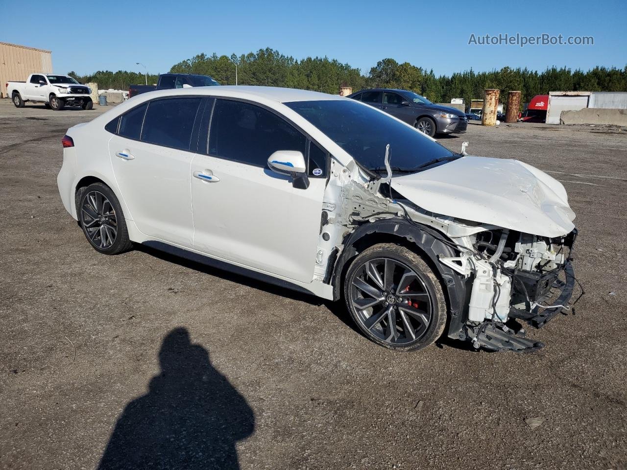 2020 Toyota Corolla Se White vin: 5YFS4RCE9LP013753