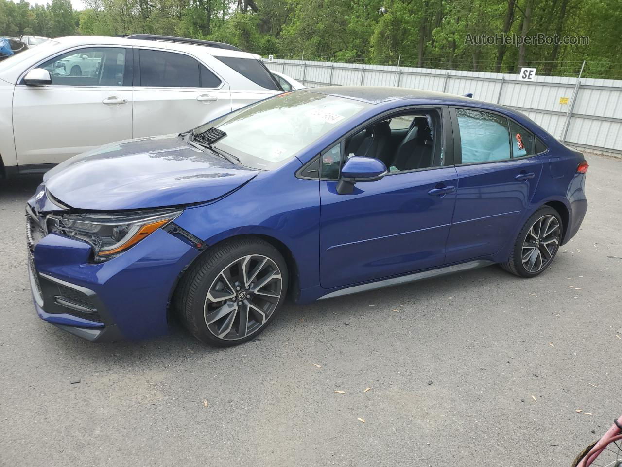 2020 Toyota Corolla Se Blue vin: 5YFS4RCE9LP027832