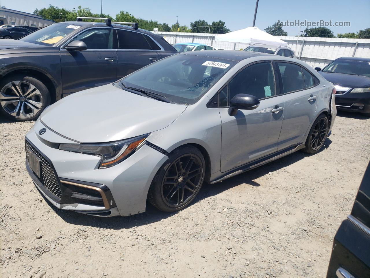 2021 Toyota Corolla Xse Gray vin: 5YFT4MCE3MP080566