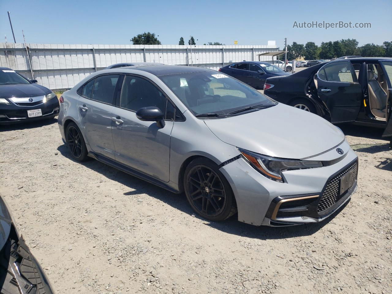 2021 Toyota Corolla Xse Gray vin: 5YFT4MCE3MP080566