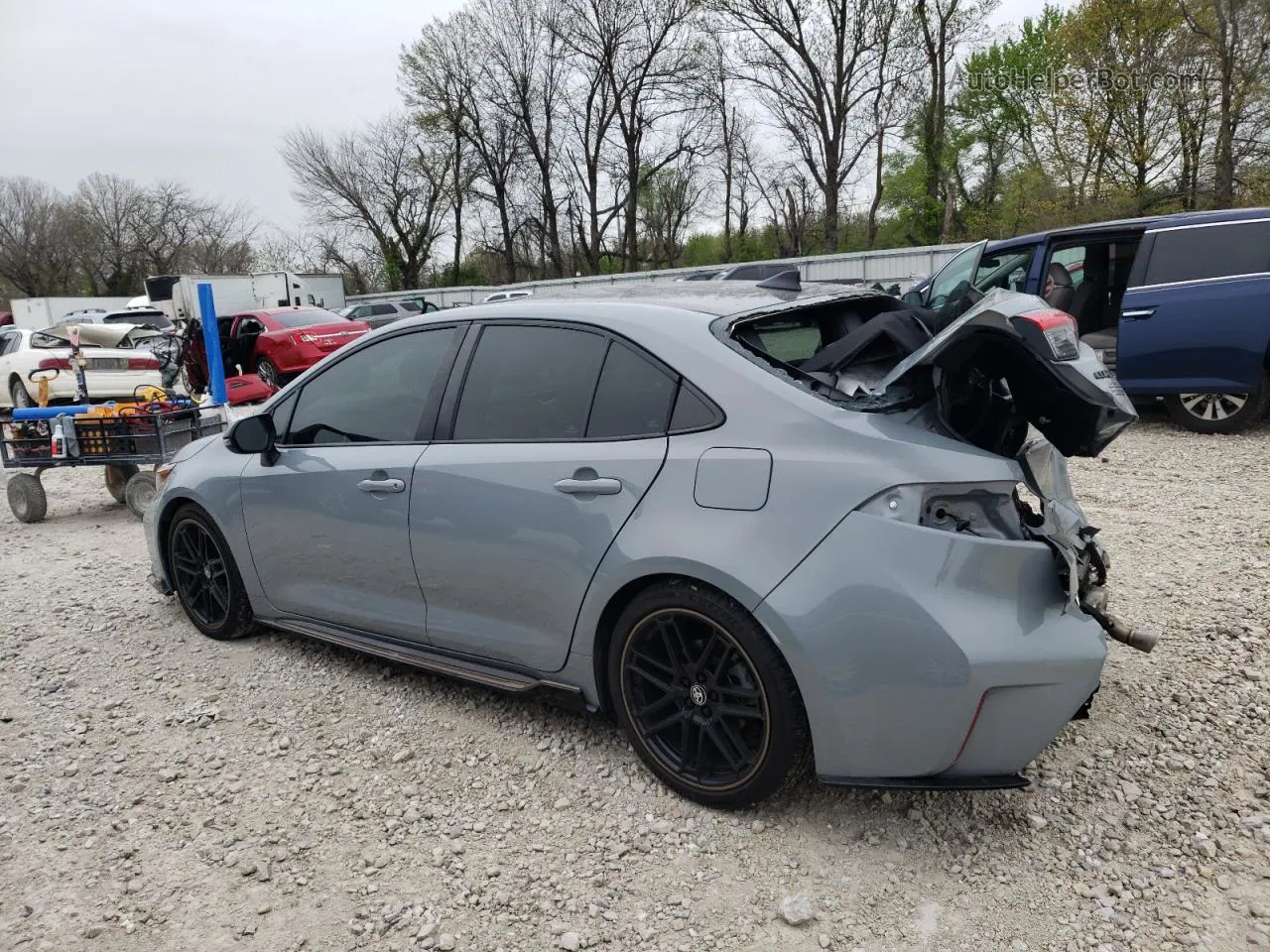 2021 Toyota Corolla Xse Gray vin: 5YFT4MCE7MP087794