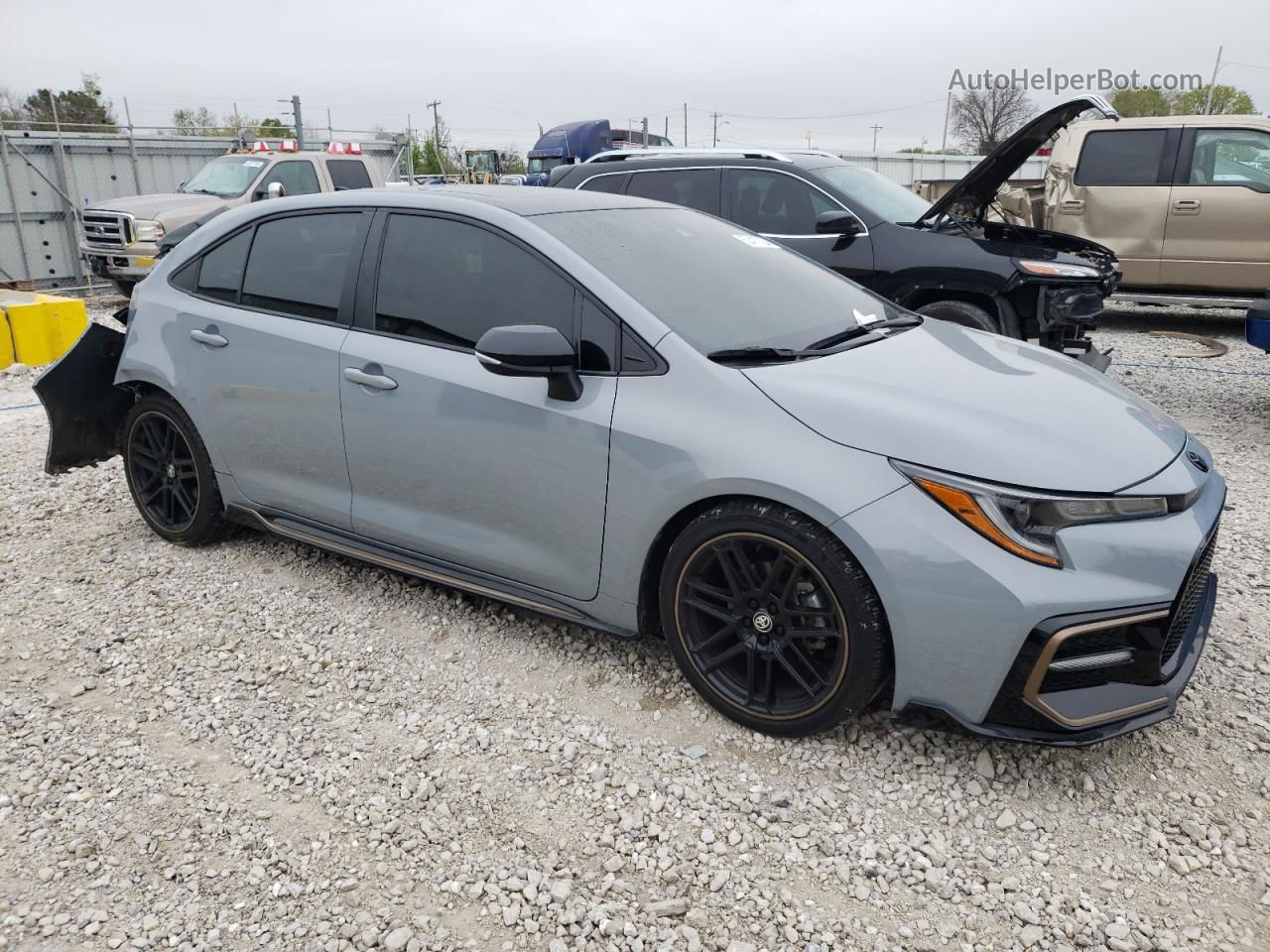 2021 Toyota Corolla Xse Gray vin: 5YFT4MCE7MP087794