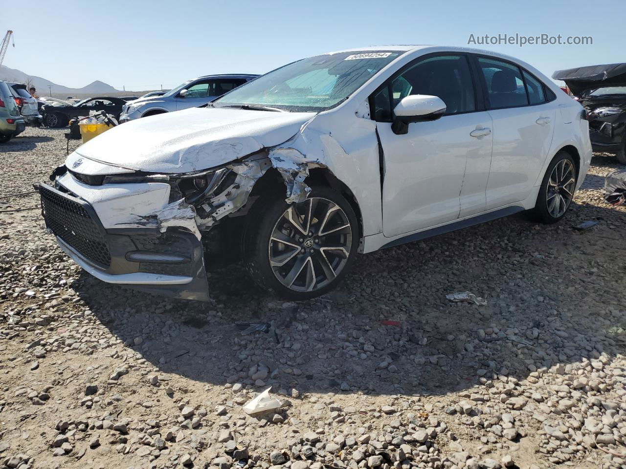 2021 Toyota Corolla Xse White vin: 5YFT4MCE8MP066257