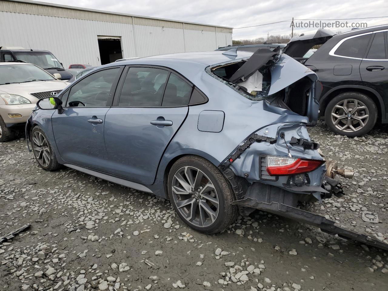 2021 Toyota Corolla Xse Blue vin: 5YFT4MCEXMP078071