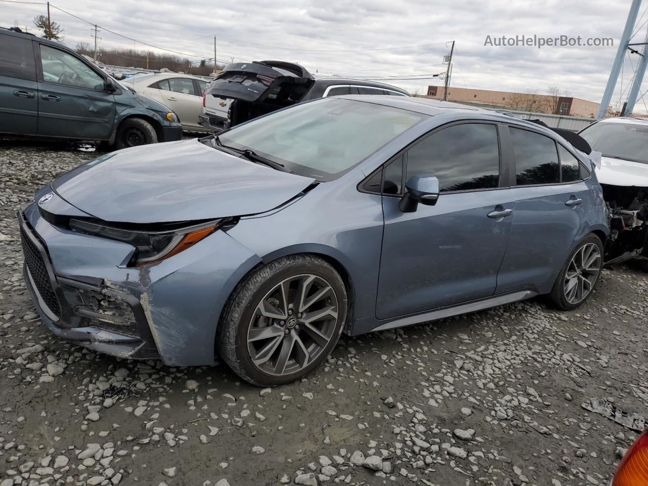 2021 Toyota Corolla Xse Blue vin: 5YFT4MCEXMP078071