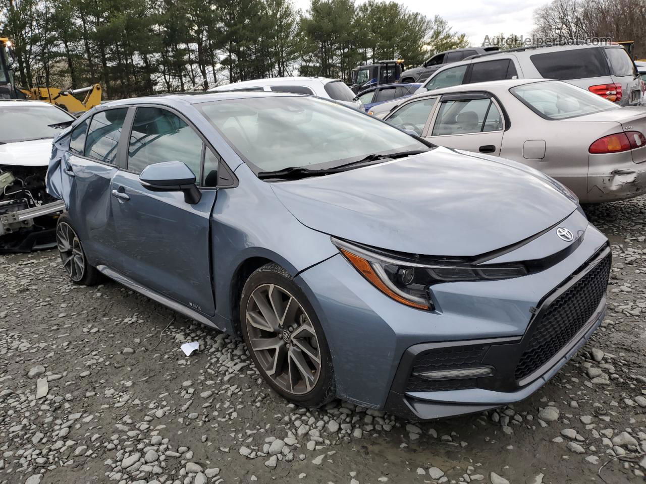 2021 Toyota Corolla Xse Blue vin: 5YFT4MCEXMP078071