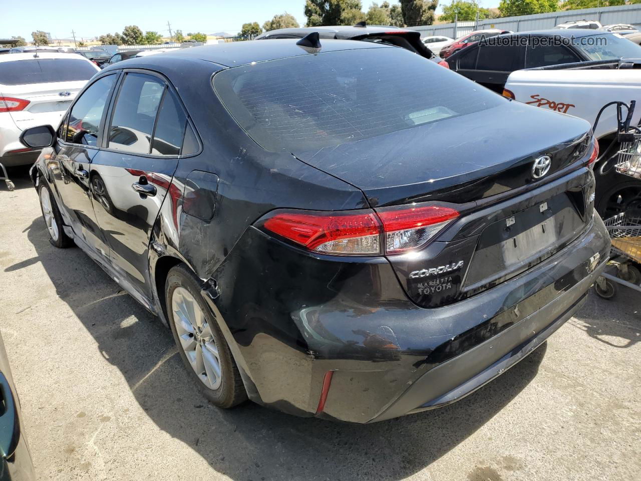 2021 Toyota Corolla Le Black vin: 5YFVPMAE6MP217731