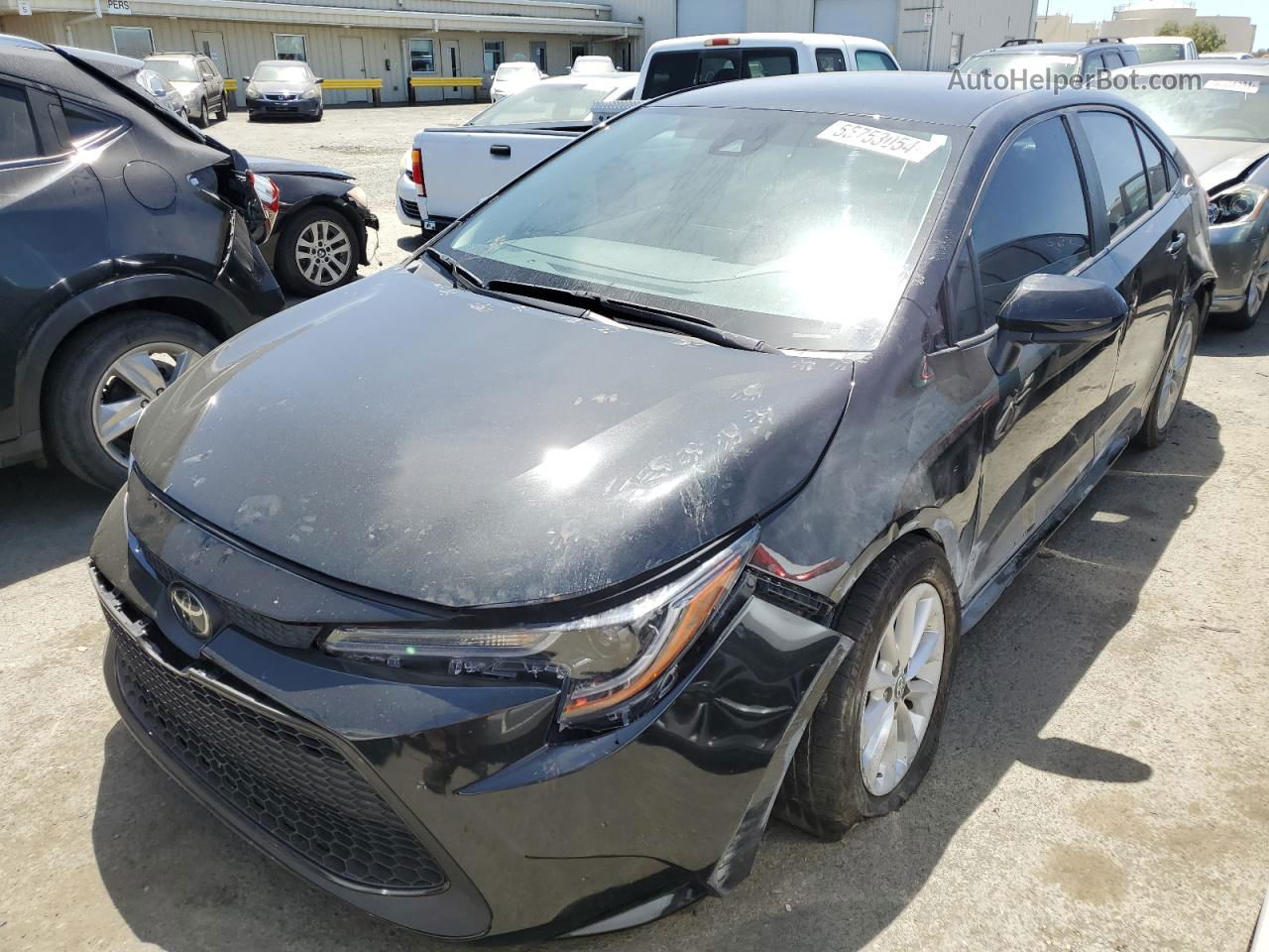 2021 Toyota Corolla Le Black vin: 5YFVPMAE6MP217731